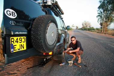 Flat Tyre Road to Hampi