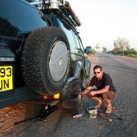 Flat Tyre Road to Hampi